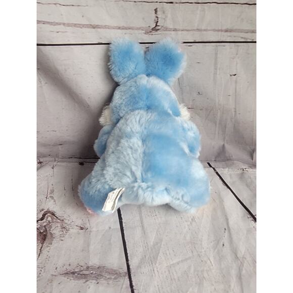 Forever Beautiful Bunny Rabbit Yellow Pink Blue Plush Easter Stuffed Animal 7in - Picture 2 of 4